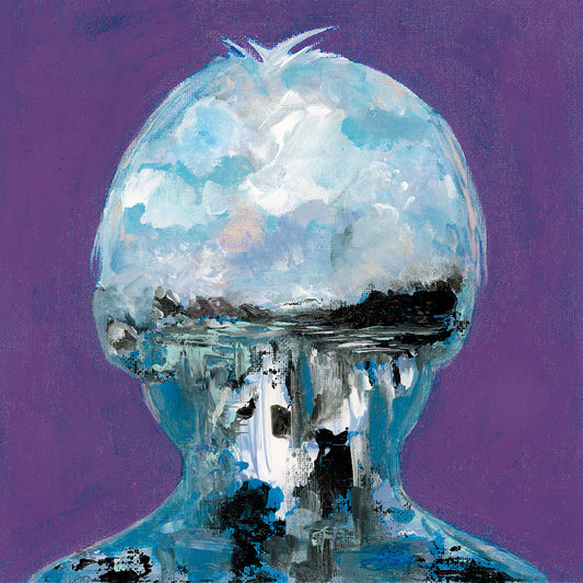 Through The Looking Glass - Torrent Thoughts | Acrylic & Watercolor On Canvas Board | Original Painting Framed