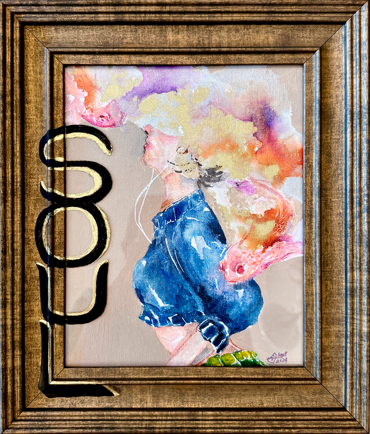 Urban Soulster | Original Watercolor On Canvas & Fine Art Prints