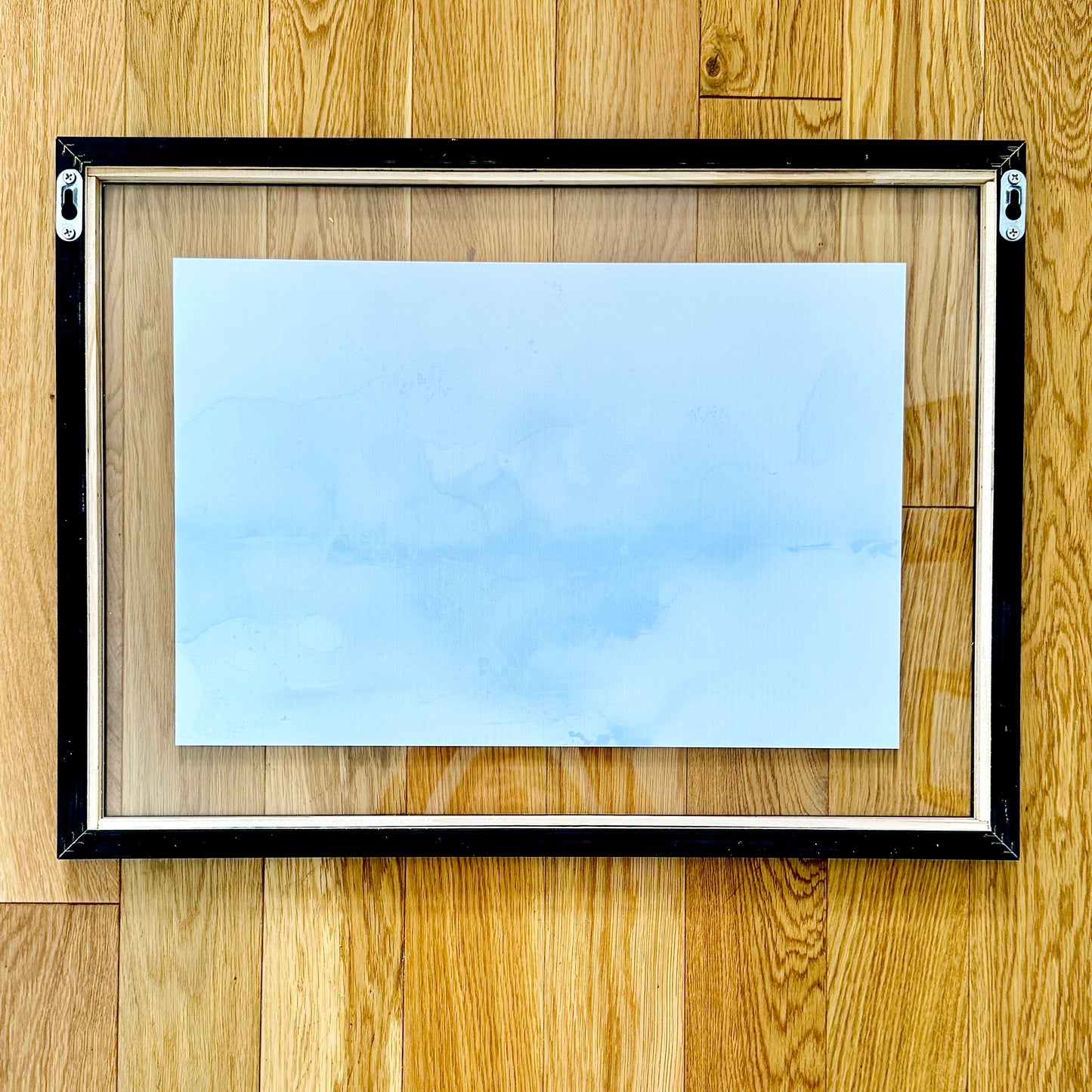 After The Storm | Acrylic Glass Print in Floating Frame | Abstract Lanscape Painting In Alcohol Ink