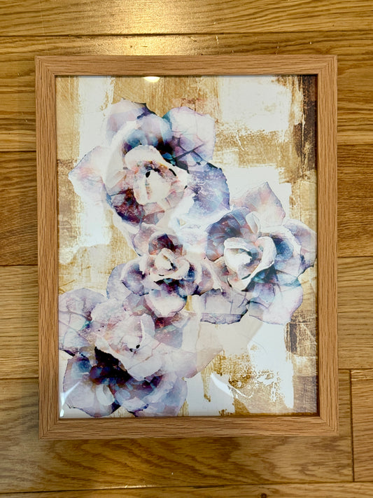 Golden Flower | Framed Fine Art Print | 8.5" x 11" | Wall Art | Cocoa Bakery