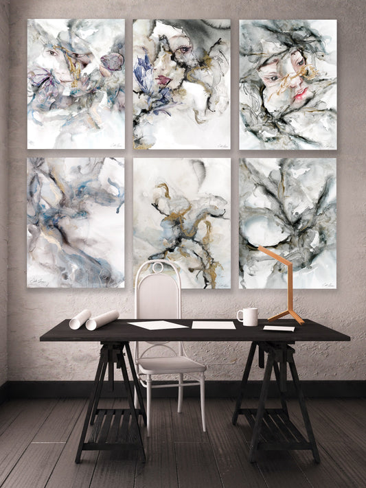 Mindscape (Complete Series) | Abstract Landscape Wall Art | Aluminum Metal Prints