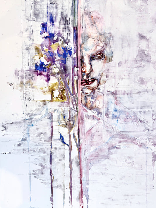 Seen & Unseen | Original Painting In Watercolor On Paper | Framed Wall Art