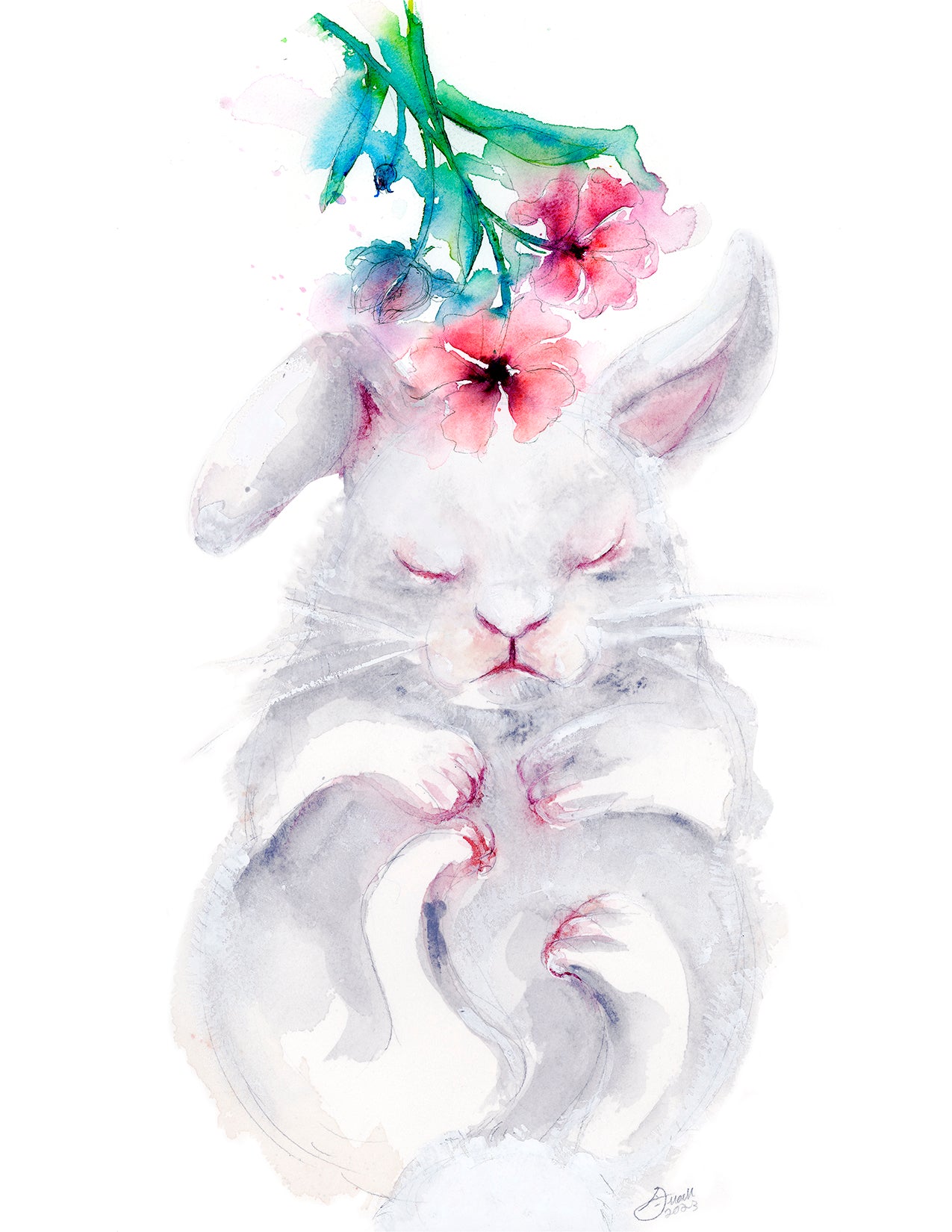 Bunny Bun Bun | Fine Art Print | Framed wall Art Decor