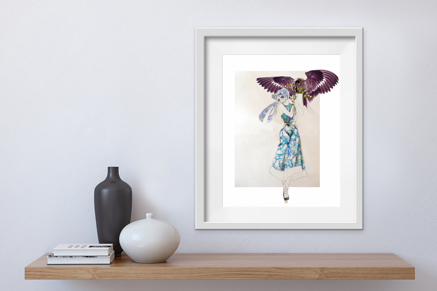 Call Me Etro | Fashion Illustration | Fine Art Print | Framed