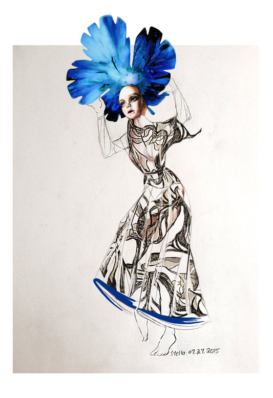 Call Me Val | Fashion Illustration | Fine Art Print | Framed