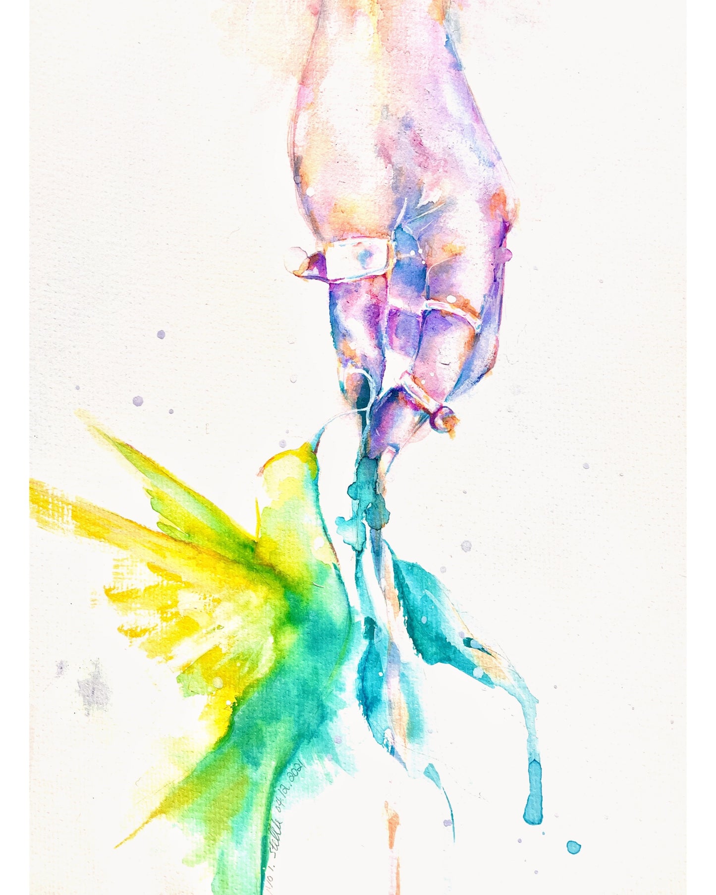 Hand & Hummingbird