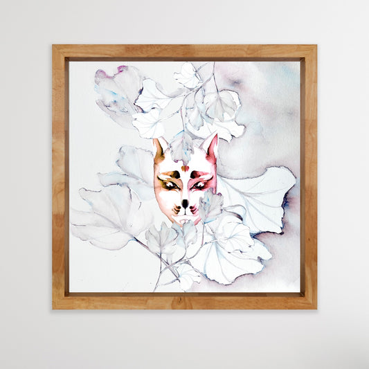 Kitsune & Ochiba | Japanese Mythology | Fine Art Print