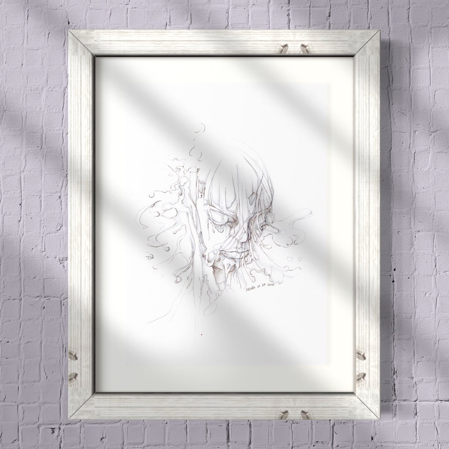 Dripped | Original Pencil Illustration | Framed