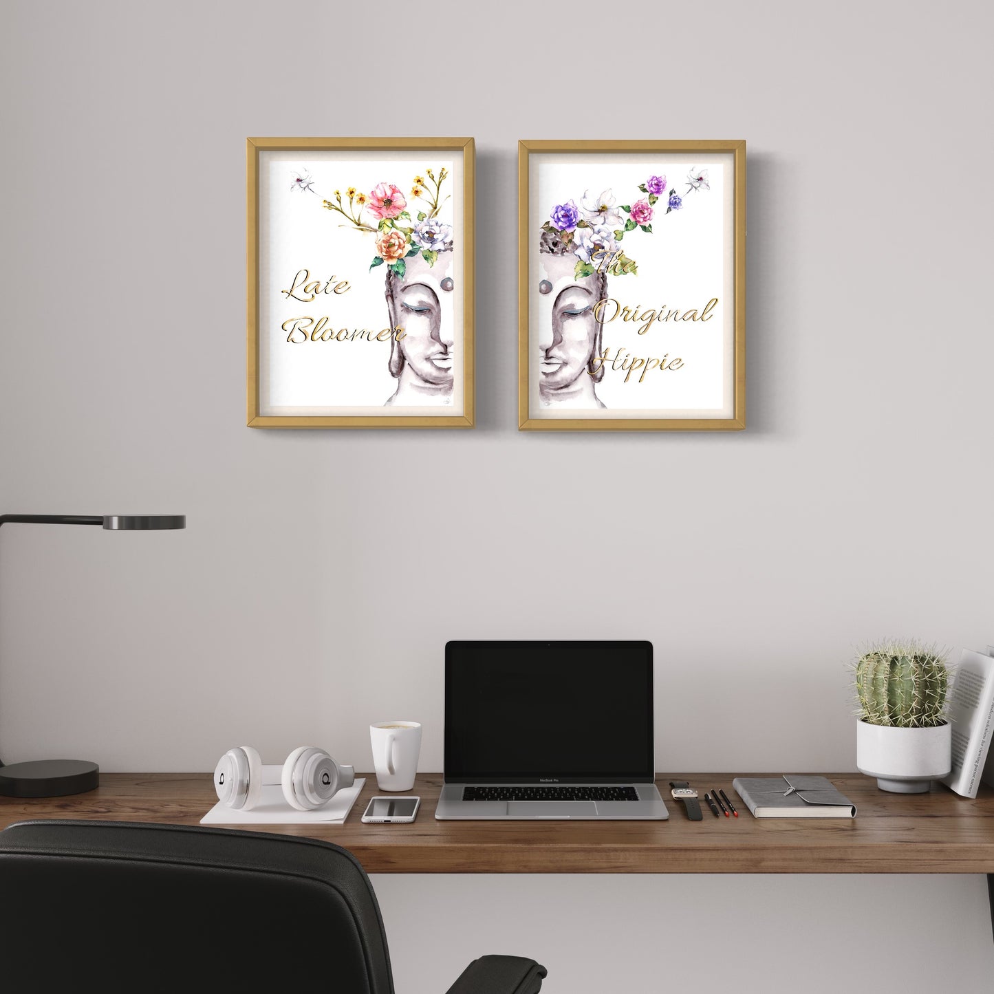 Buddha Says - Late Bloomer | Fine Art print | Framed
