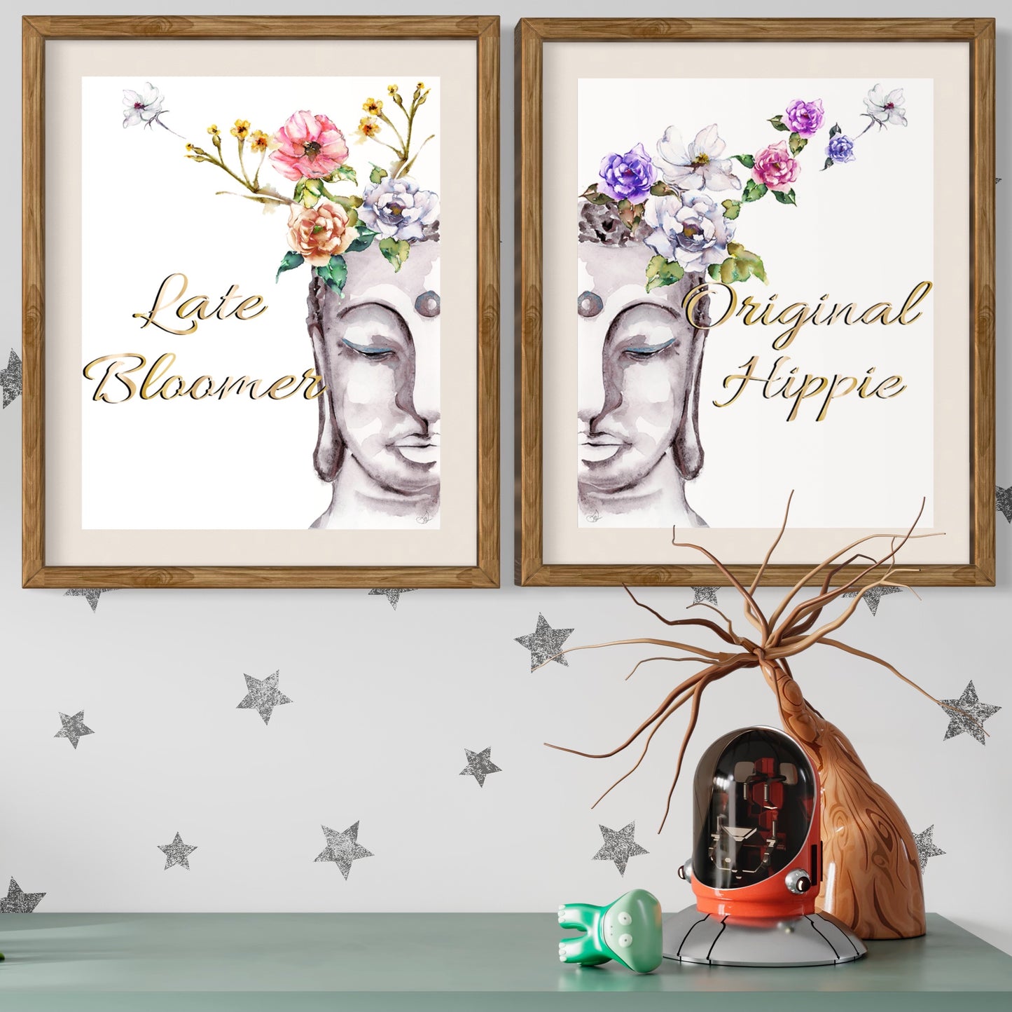 Buddha Says - Original Hippie | Fine Art Print | Framed