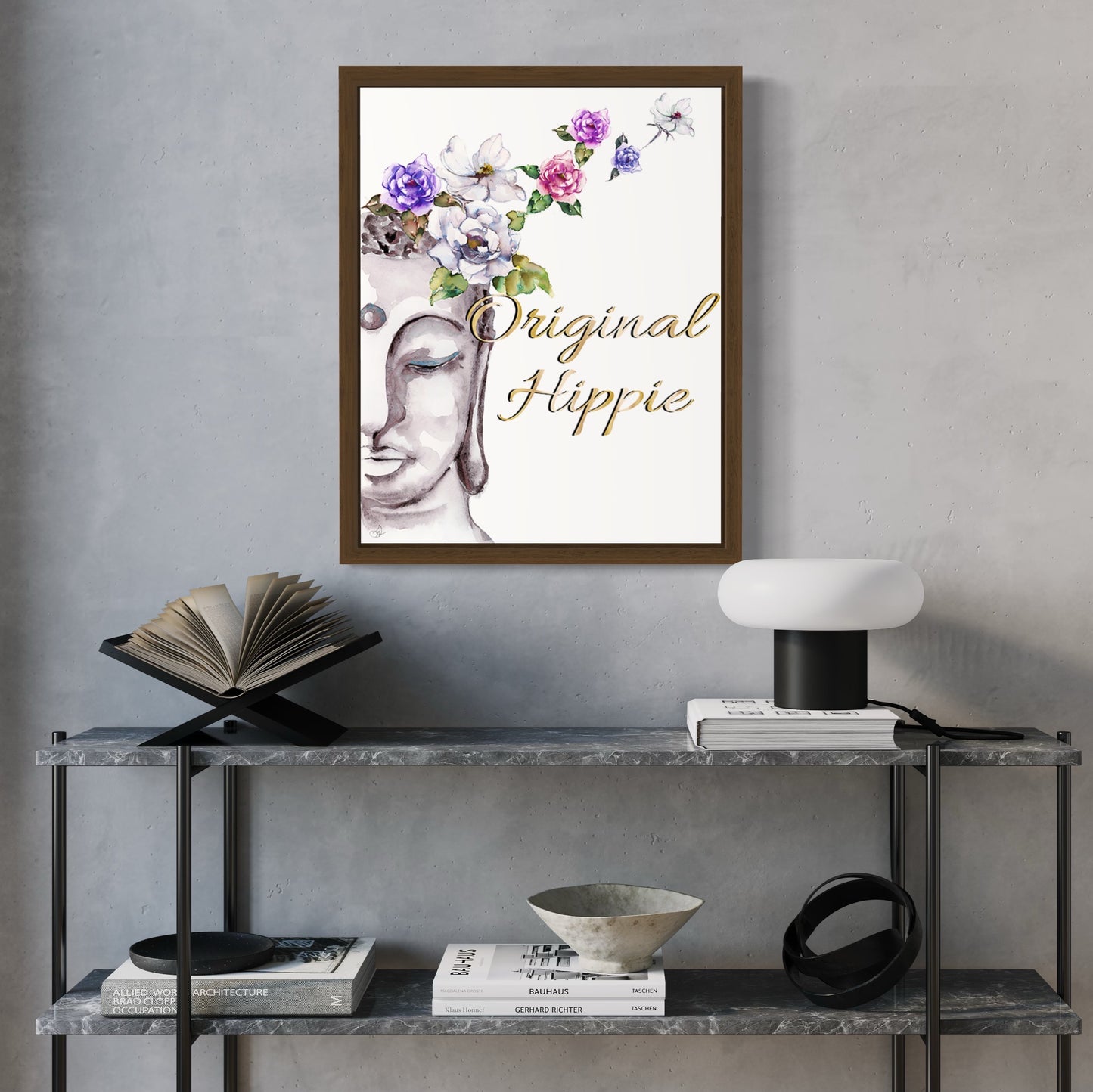 Buddha Says - Original Hippie | Fine Art Print | Framed