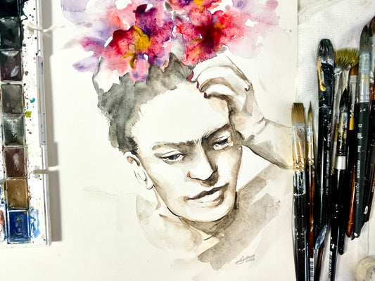 Frida In Repose | Fine Art Print | Wall Art Decor