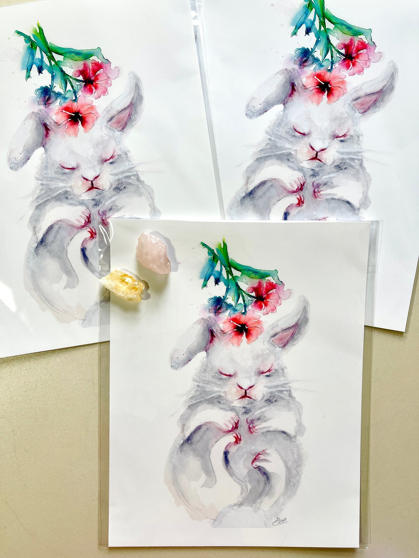 Bunny Bun Bun | Fine Art Print | Framed wall Art Decor