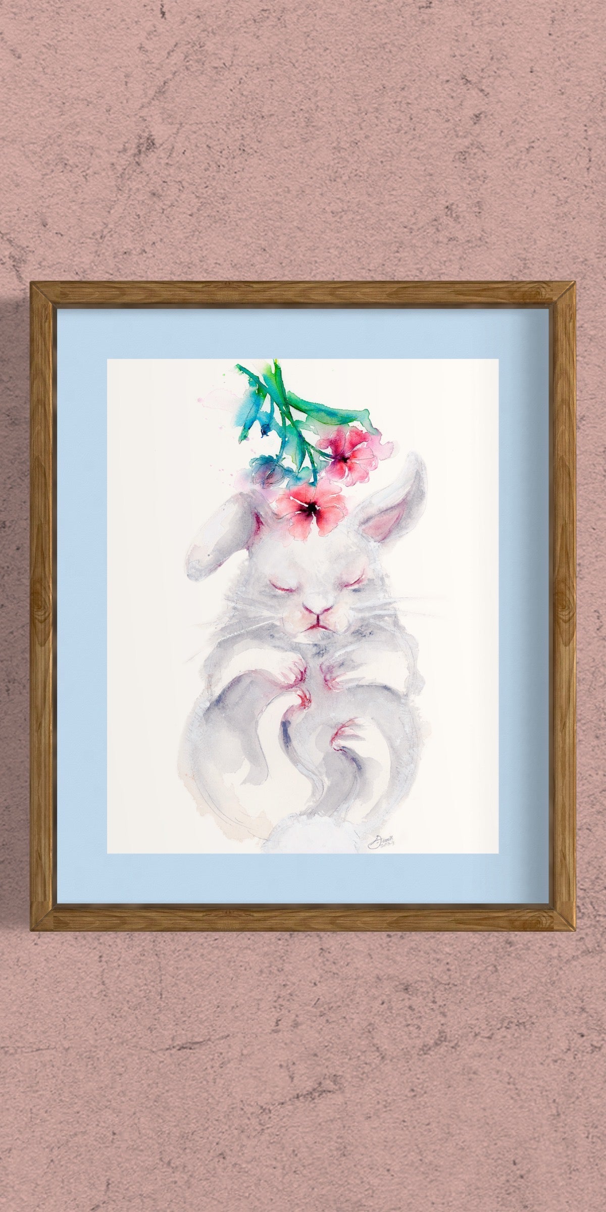 Bunny Bun Bun | Fine Art Print | Framed wall Art Decor
