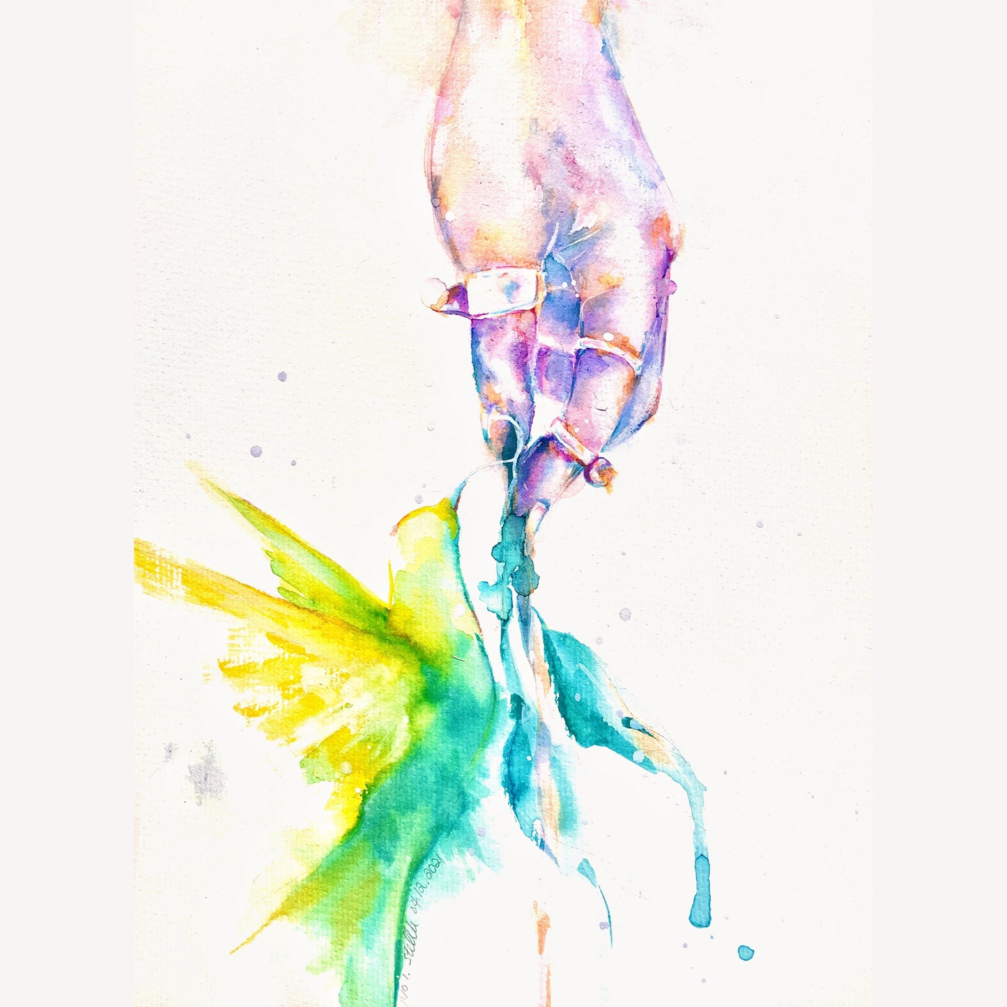 Hand & Hummingbird