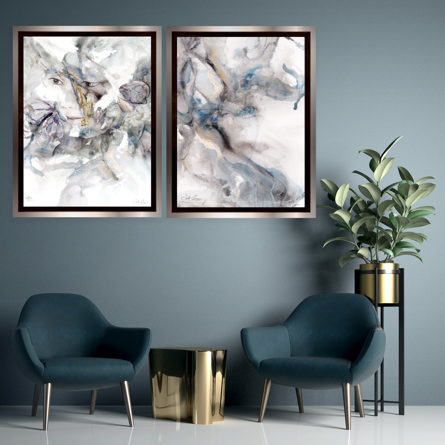Mindscape 1 - Abstract Figurative | Aluminum Metal Print | Wall Art Decor