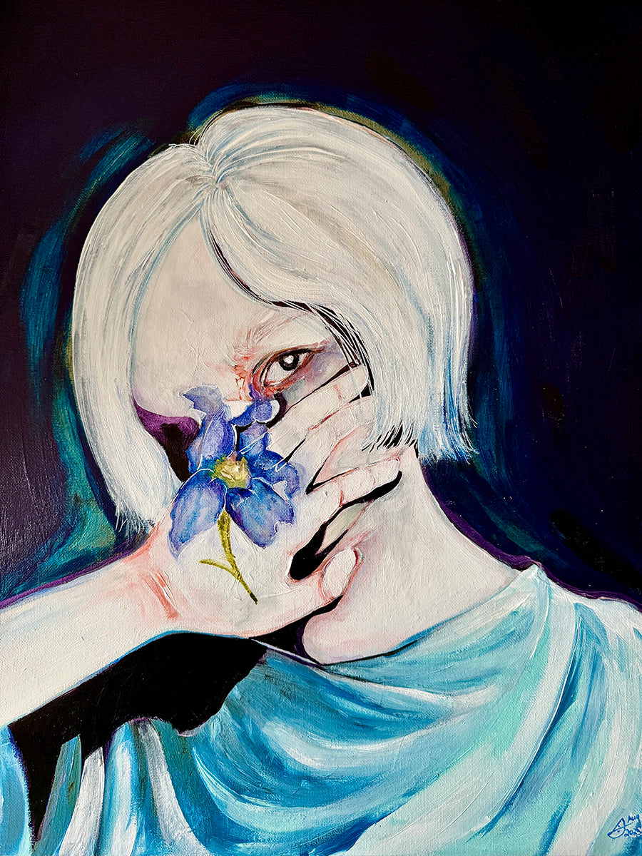 Caught In The Light | Original Painting In Acrylic On Canvas| Framed Wall Art
