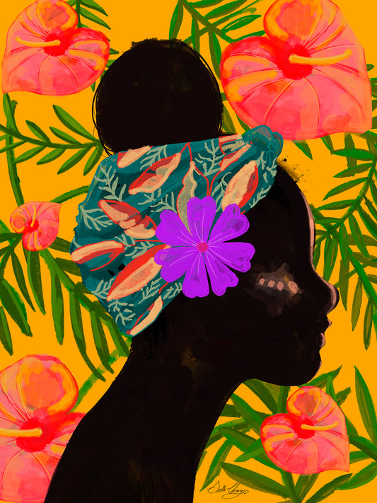 Electric Garden 1 Fine Art Print | Unframed