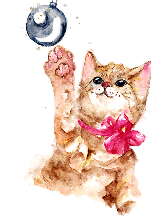 Holiday Winter Whisker | Fine Art Print | 8.5 x 11 Framed