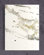 Obsidian & Gold Glass Art Triptych