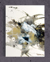 Obsidian & Gold Glass Art Triptych