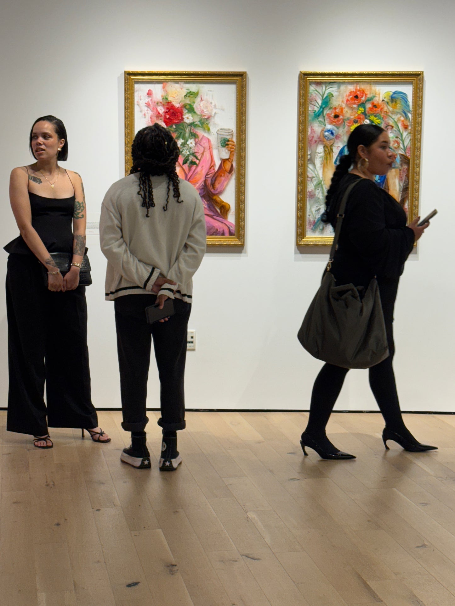 Joy - Latte With Me & Myself| Acrylic On Broken Glass Panels | Original Painting | Framed