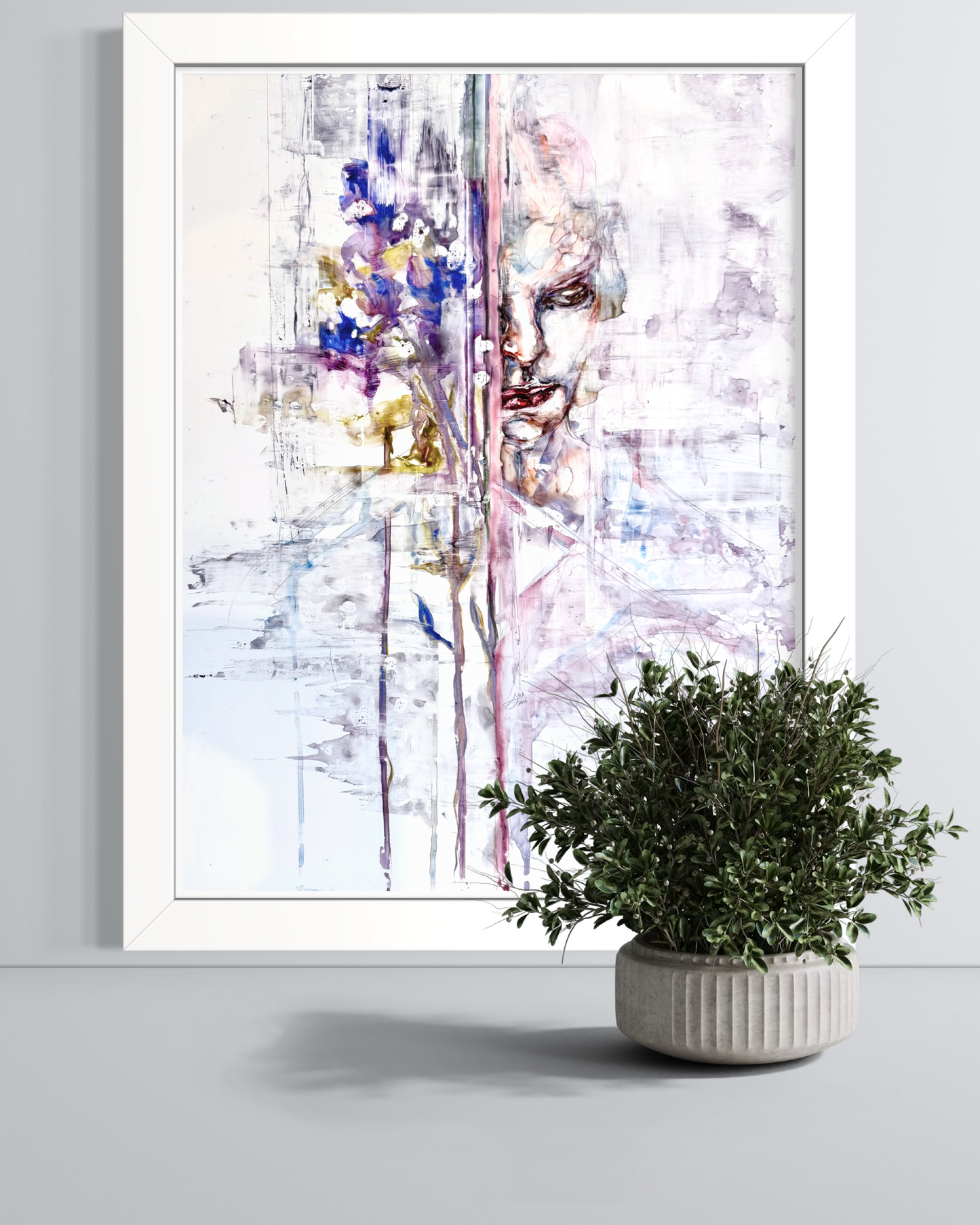 Seen & Unseen | Original Painting In Watercolor On Paper | Framed Wall Art