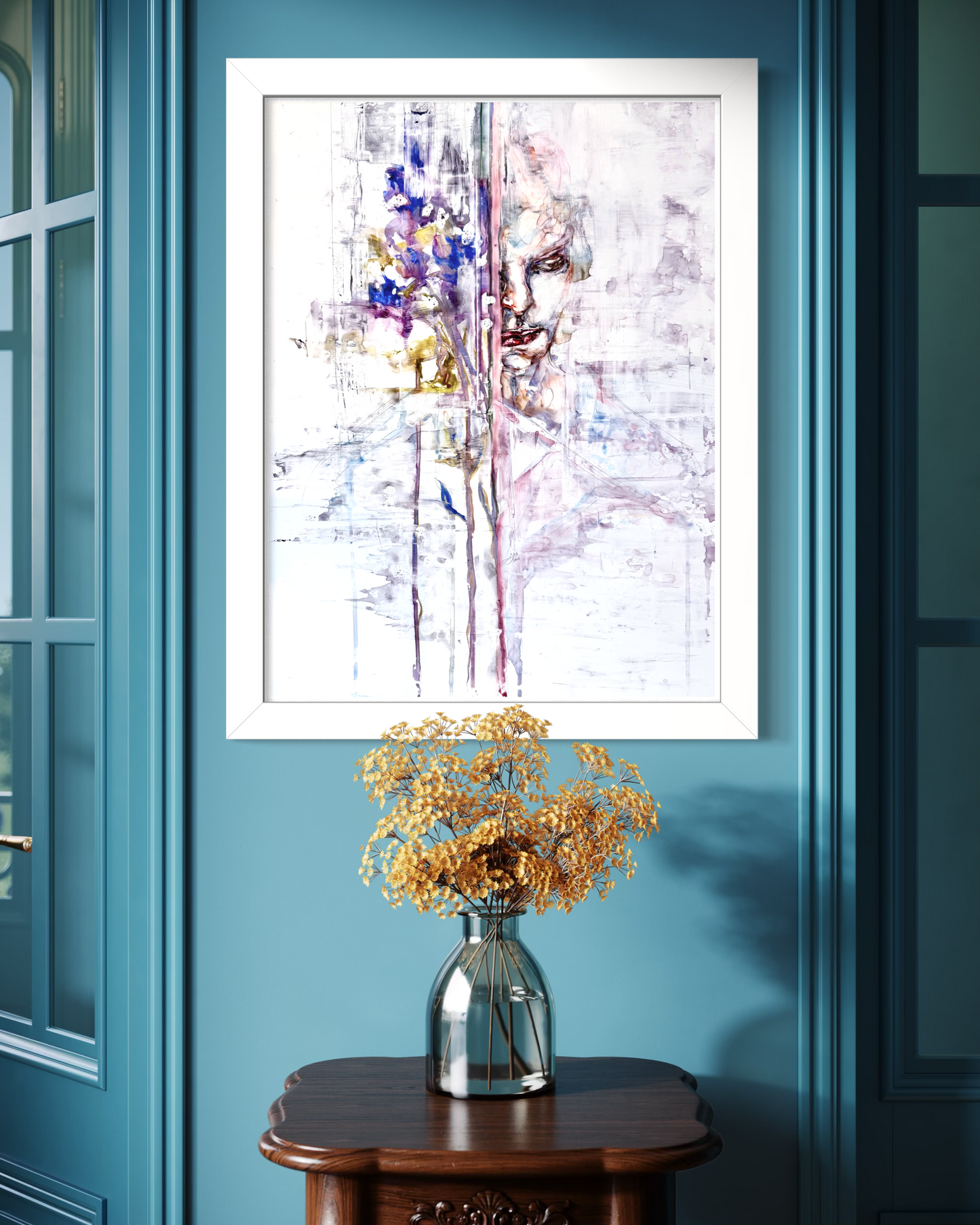 Seen & Unseen | Original Painting In Watercolor On Paper | Framed Wall Art