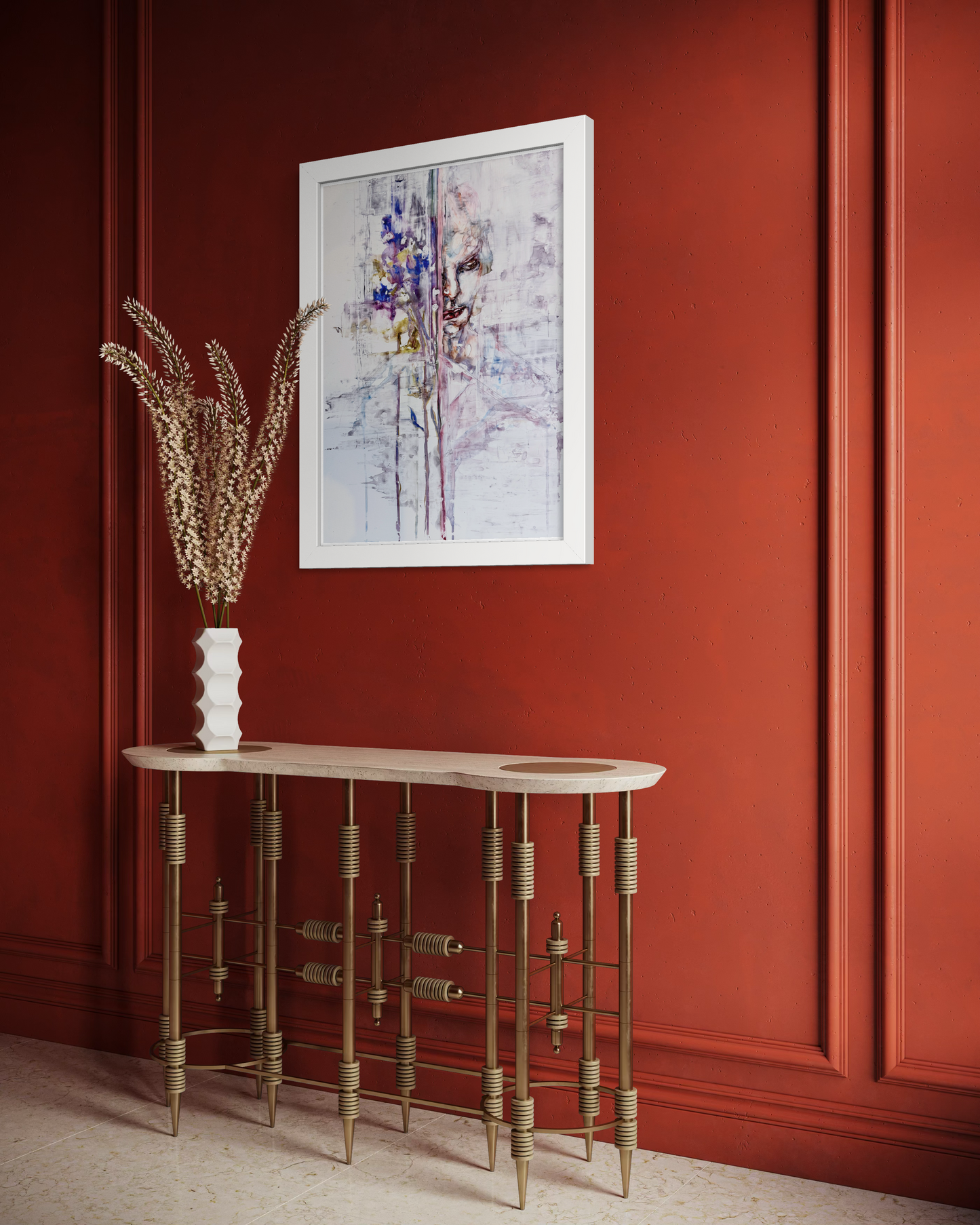 Seen & Unseen | Original Painting In Watercolor On Paper | Framed Wall Art