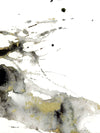 Obsidian & Gold Glass Art Triptych