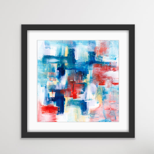 Abstract Meditation 3 - 16" x 16" Unframed Fine Art Prints For Wall Decor